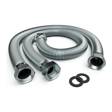 Vts America Inc Hydraulic Connecting Hoses For Wing Air Curtain Silver 2/Pack 1-2-2702-0076